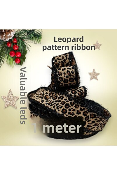 AGH Değerli Hediyeler Κορδέλα με μοτίβο λεοπάρ - Κορδέλα με υλικό διακοσμήσεων όλων των ειδών