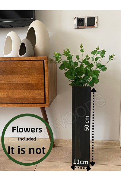 MSAĞWOODS VASĂ DE FLORI DIN LEMN DECOR BOHEMIAN PENTRU CASĂ, BIROU, CADOU, GARDENIA