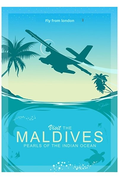 Universal Călătorii retro: Vizitați Maldivele - Perlele Oceanului Indian Tabl...