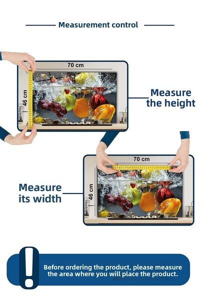 Rosyvien Silver Design Glass Stove Back Protector, Kitchen Built-In and Countertop Protection, Tempered and Rodage