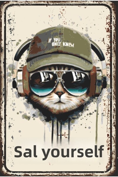 Hayat Poster Sal Self Motivation Wall Scriere Poster retro din lemn