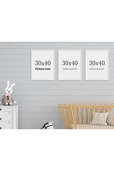 tablosetleri Cadru alb gol 30x40cm - 3 buc