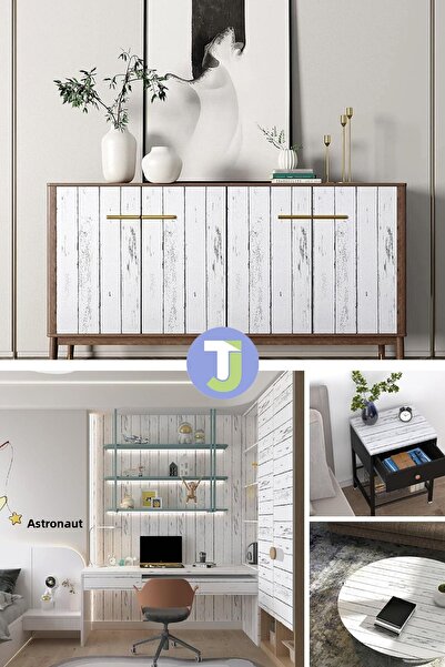 Technojet Self-Adhesive Wood Look Wall Cabinet Table Kitchen Countertop Veneer 45cmX300cm