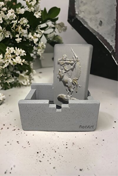 RocArt Home سلسلة زودياك منفضة سجائر خرسانية برج القوس (ورقة الذهب)