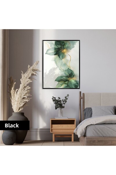 Harikabirev HARİKABİREV | MODEL FLORAL VERDE-AUR | STICLA CU CADRU | TABLA DE...