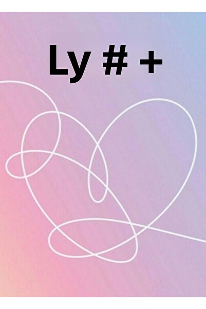 Universal Poster decorativ din lemn Bts Love Tableau Cod5410