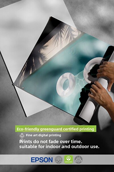 Postifull Black Framed Poster, Sea Ring, Photo, Blue Color Poster, 2025 Summer Selection, No:109656