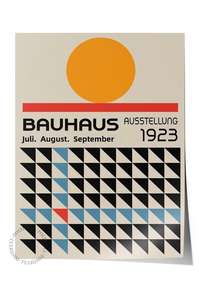Postifull Αφίσα χωρίς πλαίσιο, Σειρά Bauhaus, Έγχρωμη αφίσα τοίχου, Διακόσμησ...
