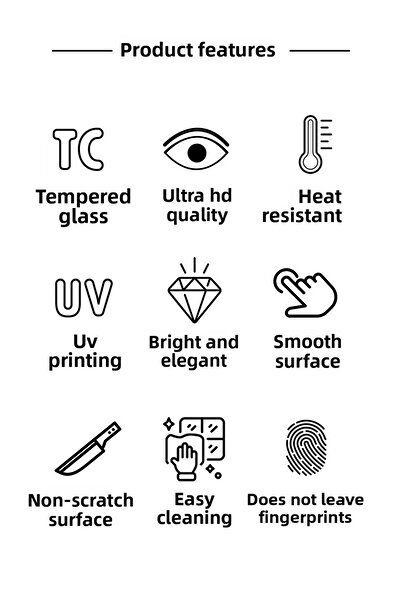 Rosyvien Frozen Snowflake Glass Stove Back Protector, Kitchen Built-In and Countertop Protection, Tempered and Rated