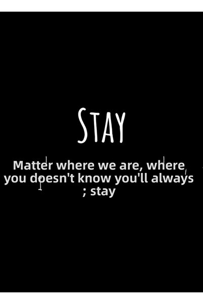 Universal Μείνε στην Πίνακα (λευκό κείμενο) Ξύλινη διακοσμητική αφίσα με εκτύ...