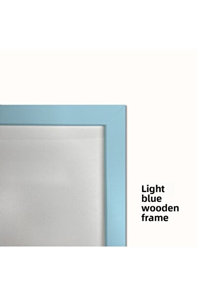HOMEPACK Quad Light Blue Wood Framed Poster Frame, Blank Frame, 15X21-4Lu-Lightblue-Frame