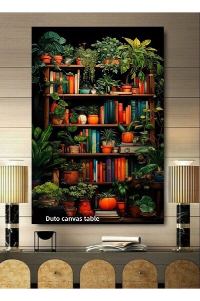 DuTo BIBLIOTECĂ DE DESIGN SPECIALIZAT albastru cobalt ILAR TABLOU DECORATIV P...