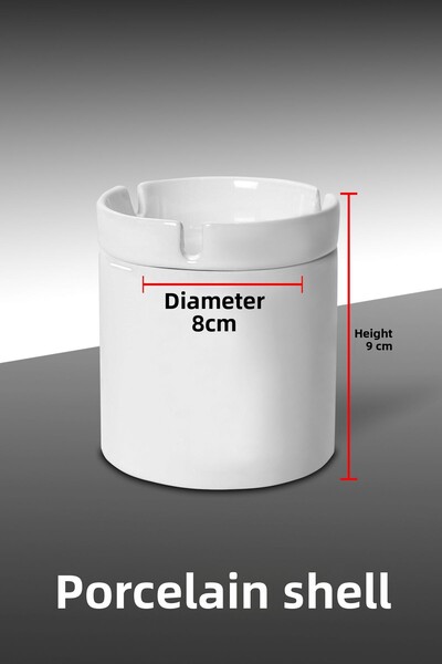 bymat ÇiçekArt A6 - Σχεδιασμένο τασάκι - Πορσελάνινο τασάκι - Επιτραπέζιο τασάκι *külbymX243