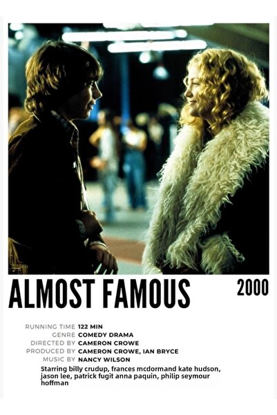 Universal Aproape celebru (2000) Poster decorativ din lemn