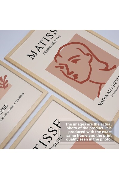 HOMEPACK Natural Wooden Framed 3-Piece Painting Set Hpn019