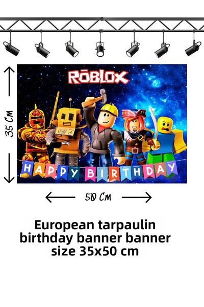 snowparty لافتة عيد ميلاد ذات طابع Roblox Robloks