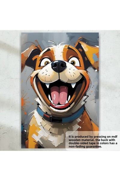 Hayat Poster câine drăguț zâmbitor acasă copil decor camera pictură poster re...