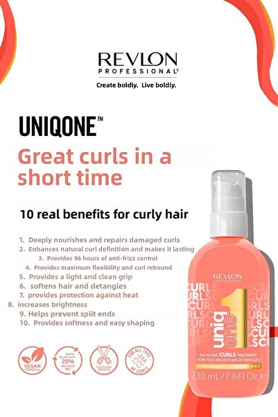 Uniq One Uniqone Hair Treatment Curls 230ml - Treatment Cream for Curly Wavy Hair