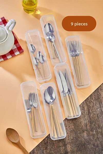 Pazarika Δοχείο αποθήκευσης μαχαιροπήρουνων 9 τεμαχίων – Κουτί μεταφοράς πιρο...