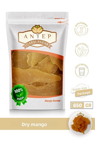 Antep Çarşı Pazar مانجو مجفف بالفواكه الاستوائية 650 جرام