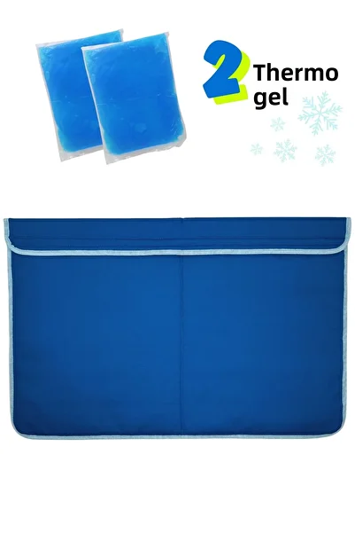 Miyav Cat Cooling Cushion |   Blue Color Cooler Cat Bed Including 2 Thermo Gel