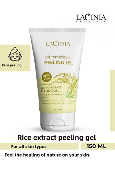 Lacinia 150 مل جل تقشير بخلاصة الأرز