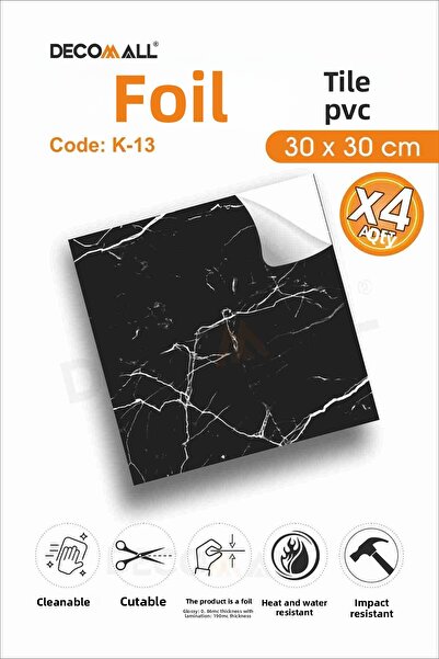 DECOMALL CodeK-13 FOLIE AUTOADEZIVĂ pentru gresie, rezistentă la apă, pentru ...