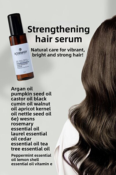 Rosemary Natural سيروم تقوية الشعر 115 مل زيت مغذي للعناية بالشعر