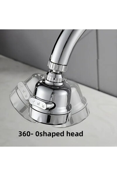 Monte Lua 3 Function Kitchen Sink Head, 360 Degree Rotating, Saving, Faucet Head, Chrome,