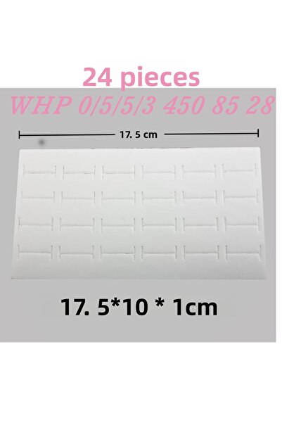 ÇUKUROVA ÜTÜ 24-Piece Ring Sponge White 17.5 cm X 10 cm X 1.5 cm