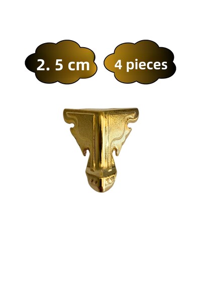 DSYapıAksesuar Picioare metalice plate Butterfly de 2,5 cm pentru mobilier (2...