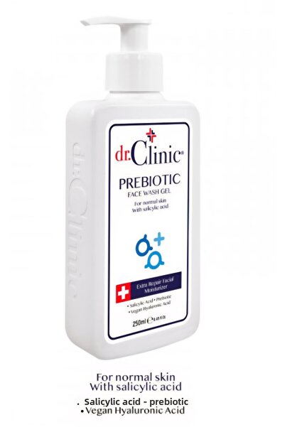 Dr. Clinic جل غسول الوجه بريبيوتيك 250 مل (للبشرة المعرضة لحب الشباب) أزرق داكن
