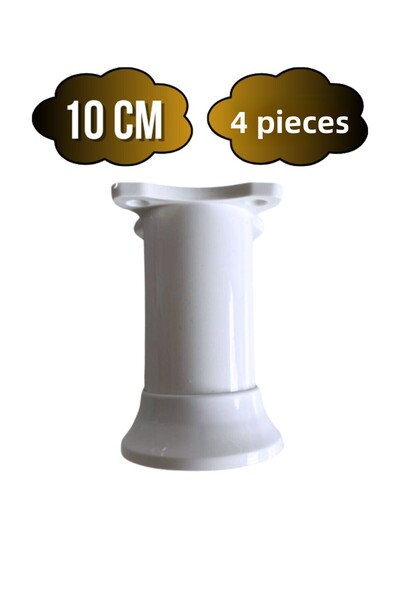 DSYapıAksesuar Picior reglabil din plastic alb pentru dulap și picior de mobi...