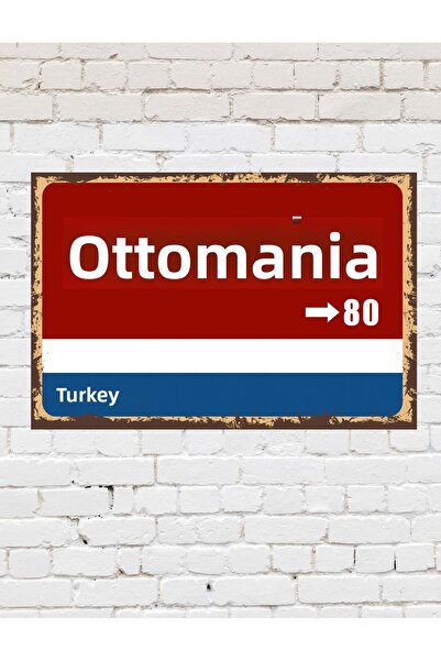 TABLOX Osmaniye 80 Placă decorativă pentru oraș Pictură retro MDF Pictură din...