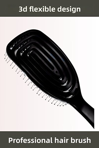 Lotravia 3D Black Professional Hair Brush
