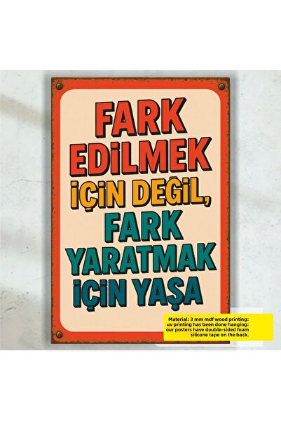 Hayat Poster Faceți diferența motivație curaj cuvinte creative inscripții de ...