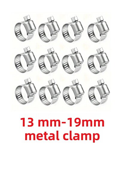 MGF PLAST Mgf 5 bucăți 13x19 mm clemă pentru furtun reglabilă cu cuplu de pri...