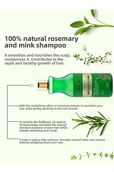 Dermokil 100% Natural Rosemary Hair Strengthening Shampoo 400 ml