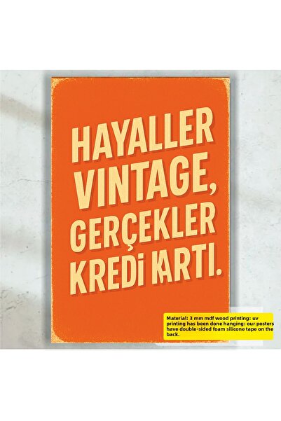 Hayat Poster vise vintage realități card de credit amuzant citate spirituale ...