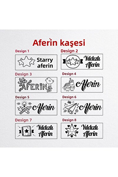 MÜHÜRCE Teacher's Stamp, Teacher's Seal, Well Done Stamp