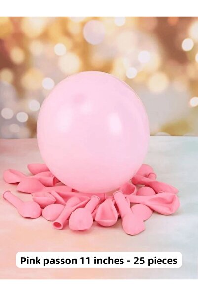 Mielibon بالون ماكرون وردي مقاس 11 بوصة - مجموعة من 25 بالونًا مزخرفًا بألوان...
