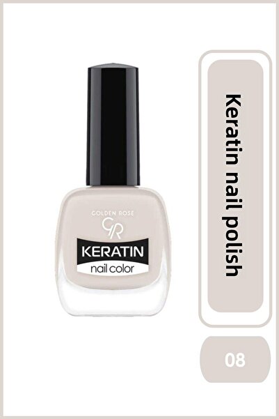 Golden Rose طلاء أظافر كيراتين رقم: 08 - كيراتين أوجي