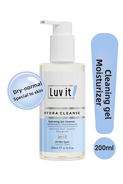 Luv it! جل منظف ومرطب فعال للوجه للبشرة الجافة والعادية 200 مل