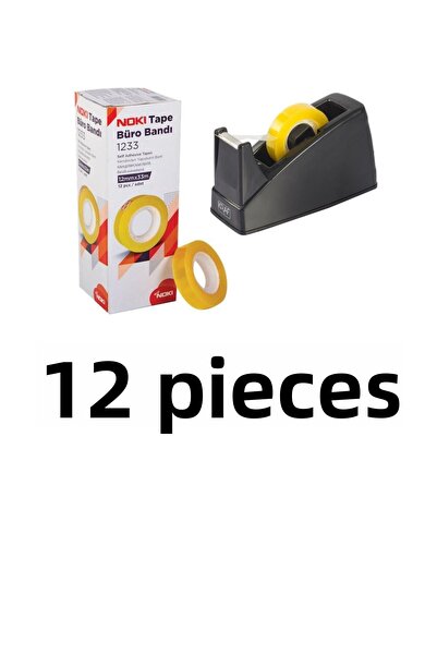 KRAF 12 МАШИНА ЗА ЗАЛЕПВАНЕ НА ЛЕНТА И ЛЕНТА 12x33 102G ЧЕРНА