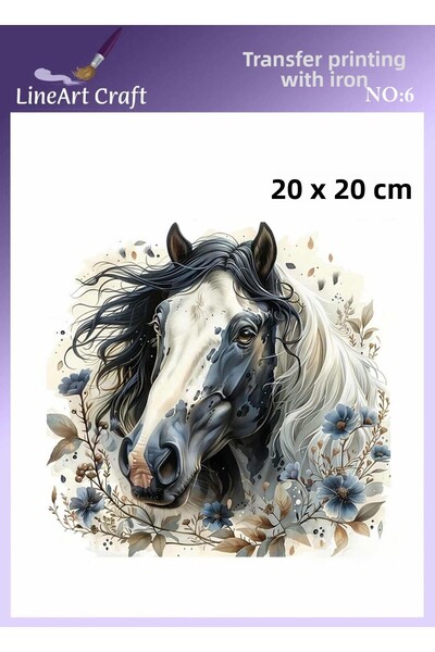 LİNEART طباعة نقل بالكي ونقل القماش رقم: KMŞ6-18x20cm