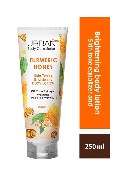 Urban Care لوشن تورميريك هوني لتوحيد لون البشرة وتفتيحها، 250 مل - نباتي