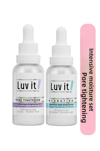 Luv it! 2-Piece Skin Care Set for Intensive Moisturization and Pore Tightening