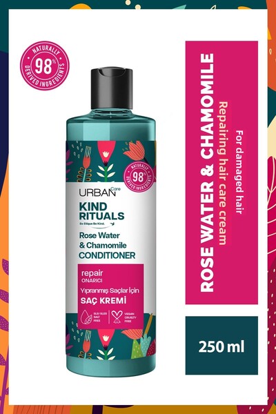Urban Care كريم العناية بالشعر من كيند ريتشالز بماء الورد والبابونج لإصلاح ال...
