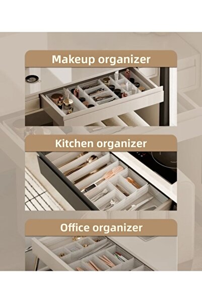 VİALEX VIALEX ORIGAMI 10 τεμάχια Αντικατάστατο οργάνωσης μαχαιροπήρουνων στο συρτάρι 2 μεγάλα 2 μεσαία 3 μικρά 3 κουτάλια