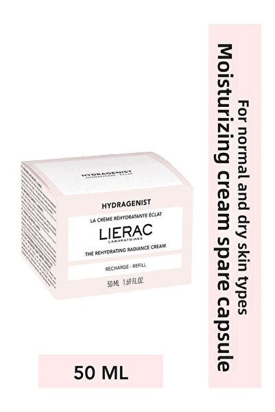 Lierac كريم مرطب ومرطب ومرطب ومريح للوجه من Hydragenist، كبسولة بديلة 50 مل